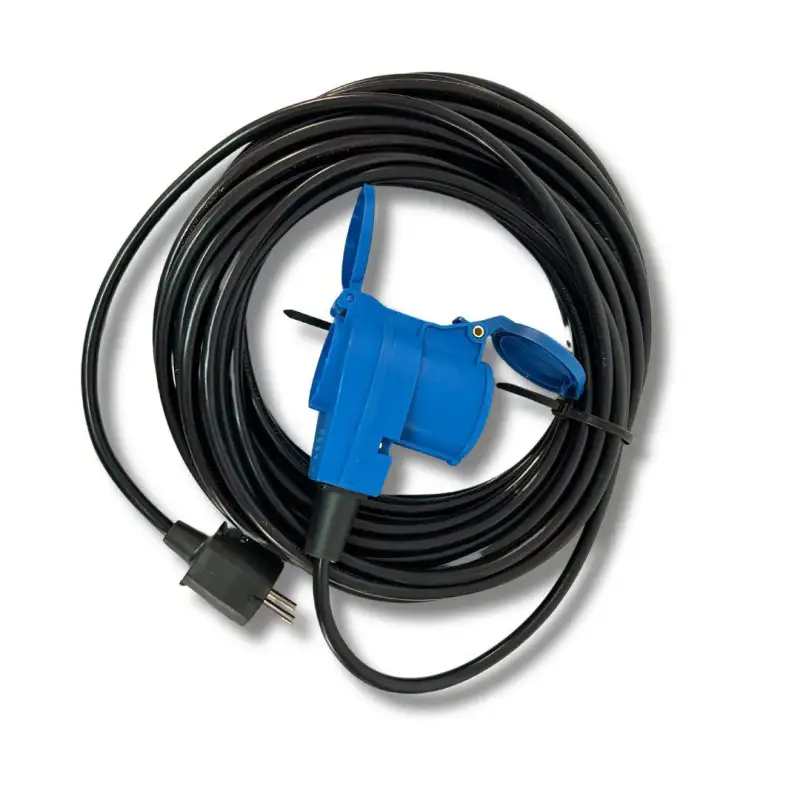 15m extension. male double cee with transp bag.