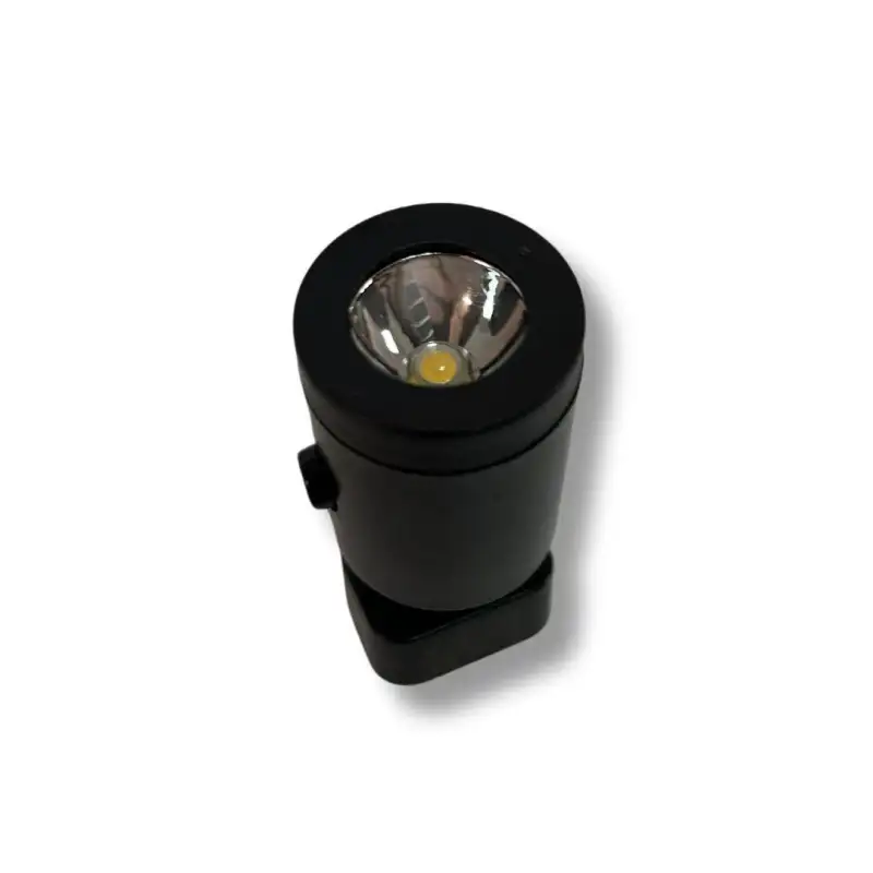 Holofote ferroviário preto