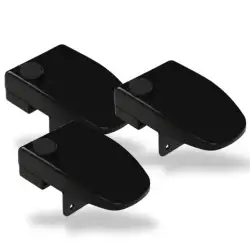 Kit 3 cerraduras safe door frame negra