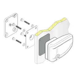 Fechadura de segurança preta para porta segura
