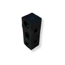 Black 4 hole dowel