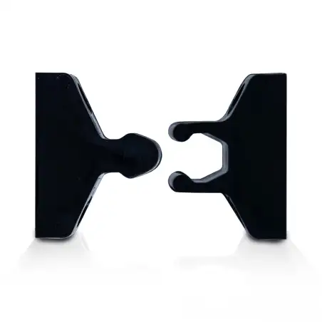Black fork door retainer