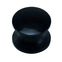 Bottone filettato nero