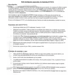 Rele repartidor de carga inteligente e772 - v2 euro 6