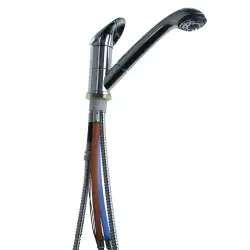 Grifo mezclador monomando cromado pelikan m. julia con ducha extraible