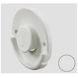 Evacuated air intake/outlet cover side e2400/boiler bgf white