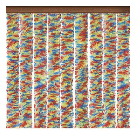 Cortina de veludo 560 x 1850 multicolorida