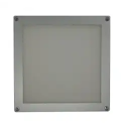 Plafon LED quadrado 10x10 cm cromado