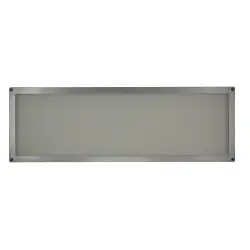 Plafoniera LED rettangolare 30x10 cm cromo