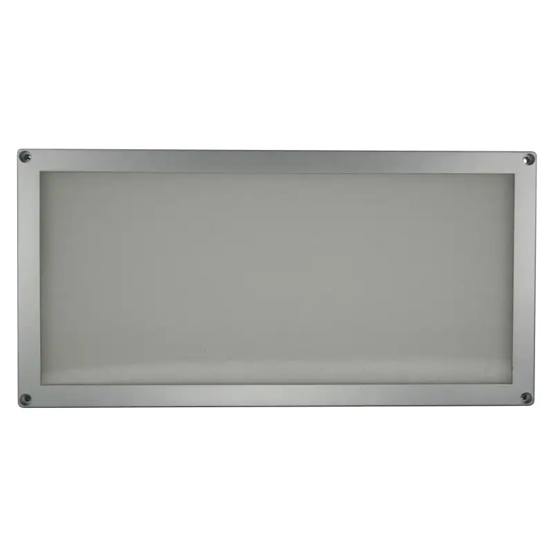 Rechteckige LED-Deckenleuchte 20x10 cm Chrom