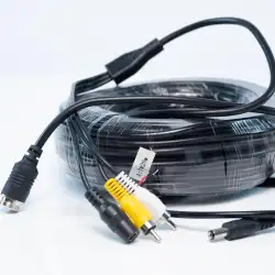 Camera cable 20m aviation connector 2 to 1