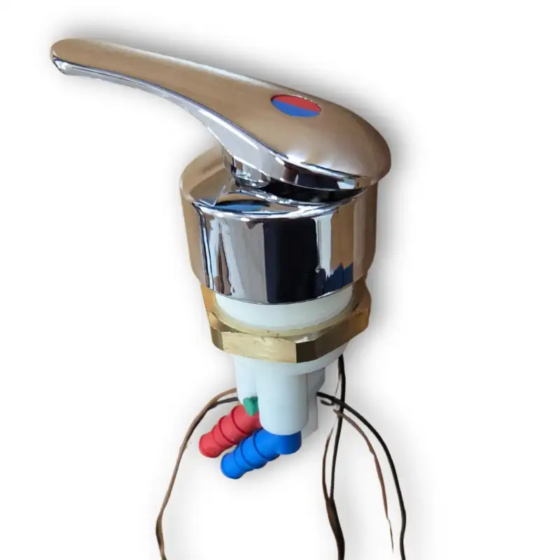 Single lever mixer under table twist chrome