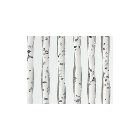 Cortina de chuva em PVC 600 x 1900 prata