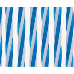 PVC-Fadenvorhang 600 x 1900 blau-weiß