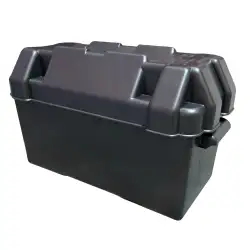 Scatola portabatterie nera 450x288x238 mm