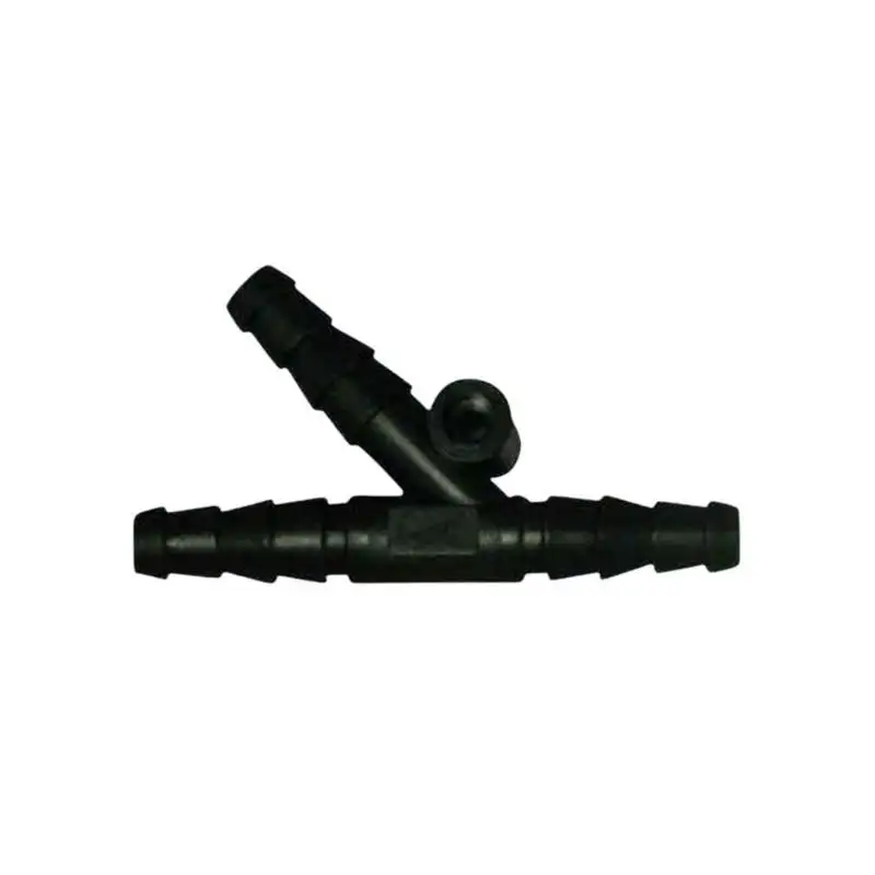 Y conexion tubos 10 mm. con soporte fijacion (azul)