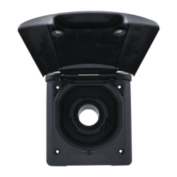 Entrada de água Ø40 com tampa magnética preta