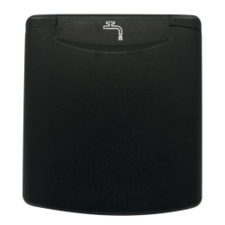 External water intake o 40 c. black magnetic cover