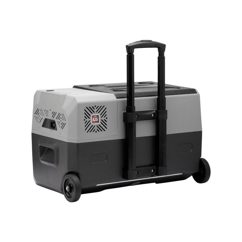 Nevera emmits 30l.comp. lg c. ruedas y asa transporte 12,24/220v