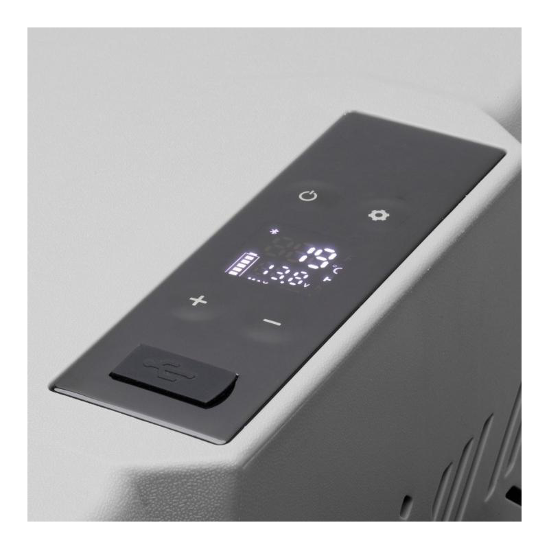 Emmits Kühlschrank 30l.comp. lg c. Räder und Transportgriff 12,24/220 V