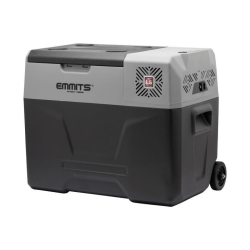 Gibt Kühlschrank 40 l aus. LG C-Kompressor. Räder und Transportgriff 12,24/220 V