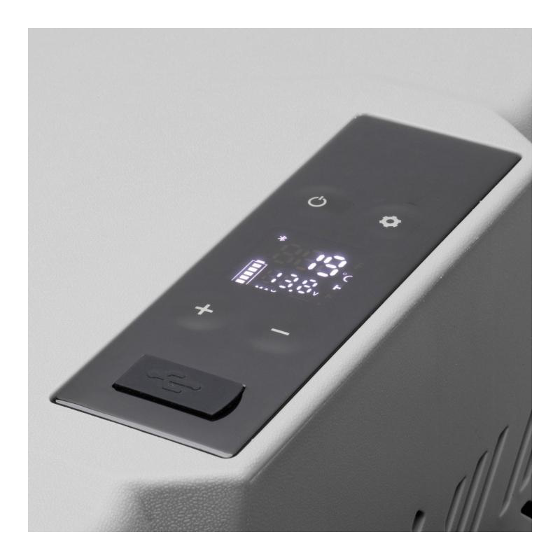 Emmits frigorifero 40 l. compressore lg c. ruote e maniglia di trasporto 12,24/220v