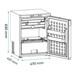 Nevera puerta emmits 65l. artik k1