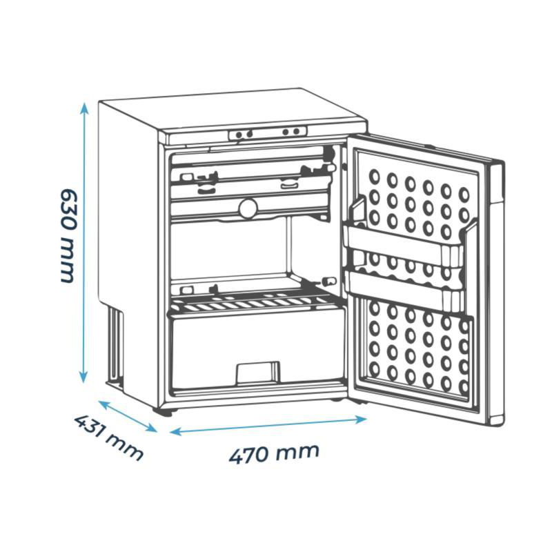 Emmits 65l door refrigerator. artik k1