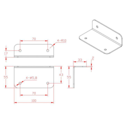 Support de montage en acier À profil bas pour panneaux solaires
