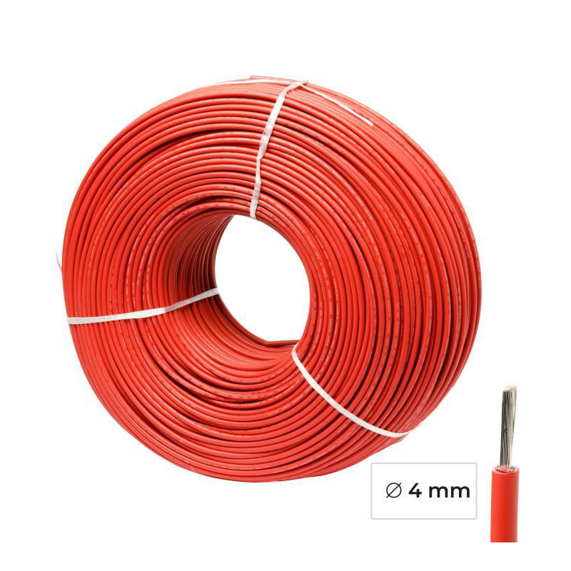 Cavo rosso Ø 4mm (al metro)