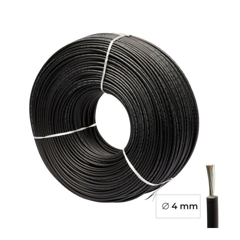 Black cable Ø 4mm (per meter)