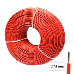 Cable rojo Ø 15mm (por metros)