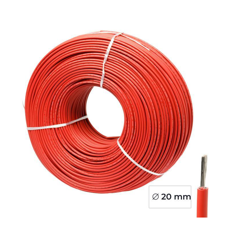 Cable rojo Ø 20mm (por metros)