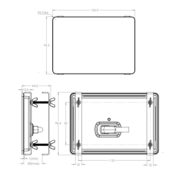 Pantalla victron gx touch 50 ultrafina