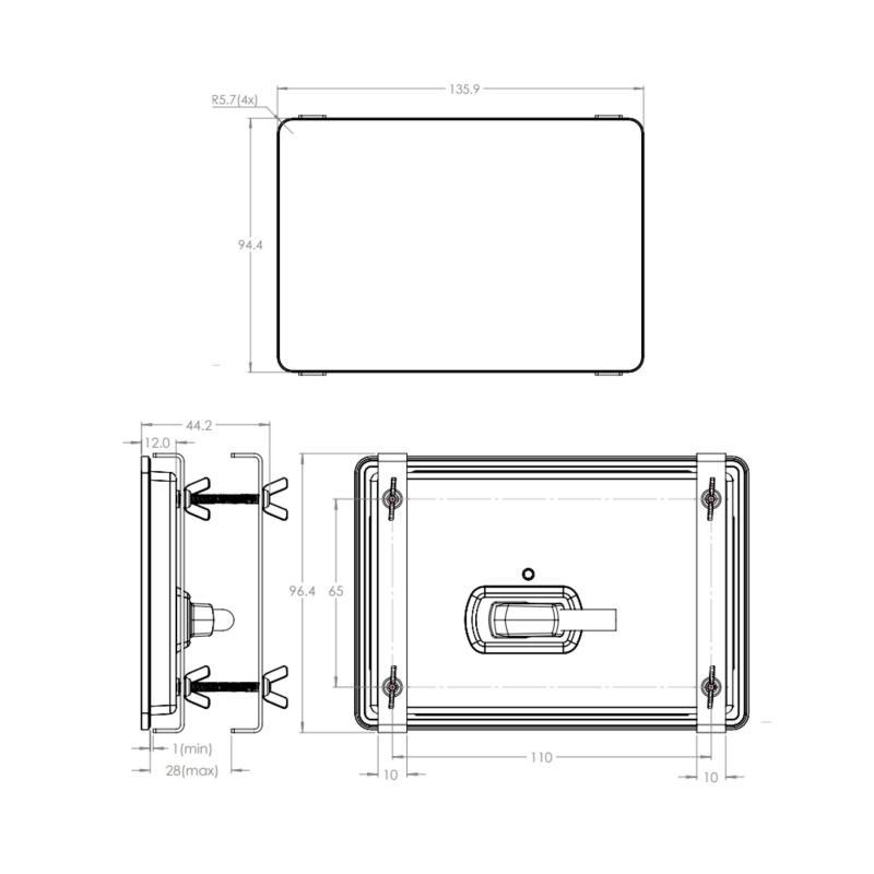 Pantalla victron gx touch 50 ultrafina