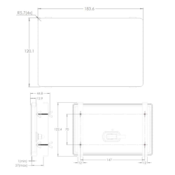 Pantalla victron gx touch 70 ultra fina