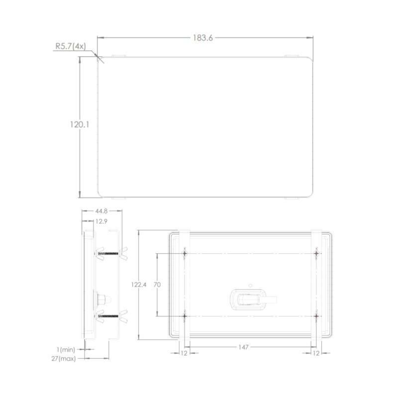 Pantalla victron gx touch 70 ultra fina