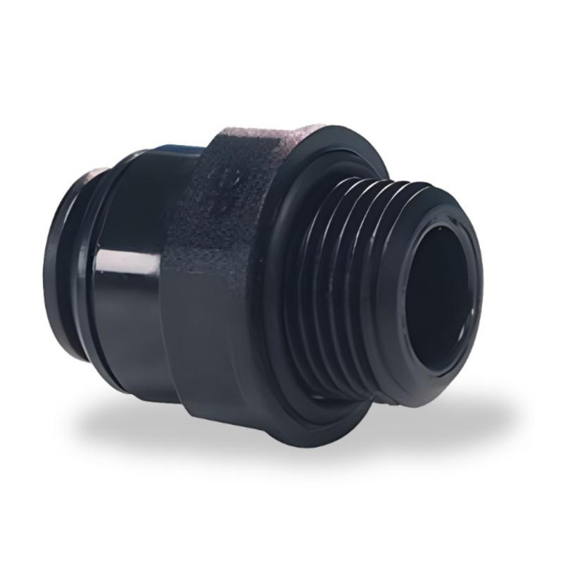 Terminal recto john guest 12 mm con racor de rosca macho 3/8"
