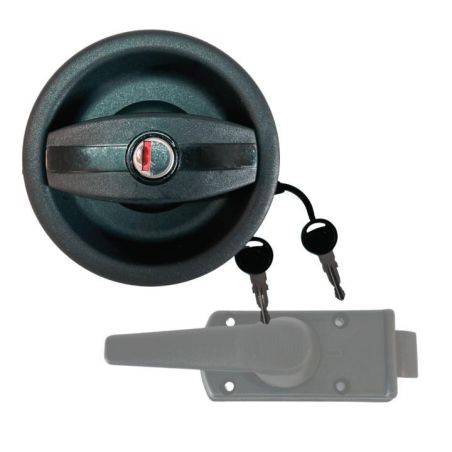 Serrure porte d'entrÉe ronde À poignÉe Ø93mm