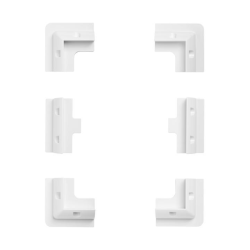 Soportes montaje panel solar seis piezas blanco c/pasacable