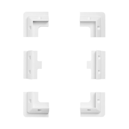 Soportes montaje panel solar seis piezas blanco c/pasacable