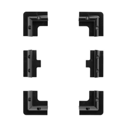 Soportes montaje panel solar seis piezas negro c/pasacable