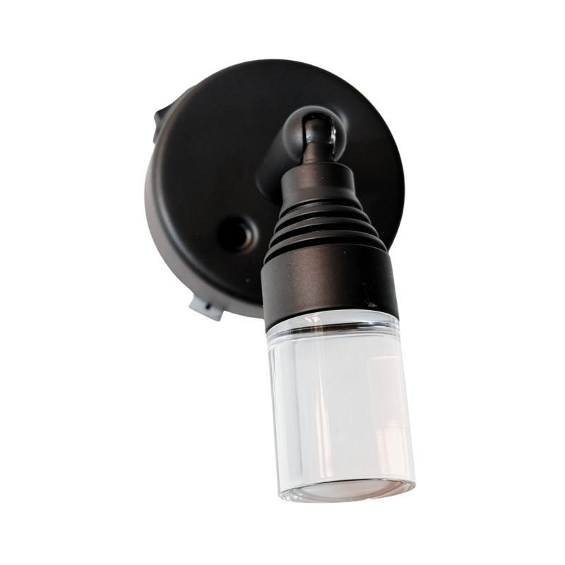 Foco de pared led negro con usb c