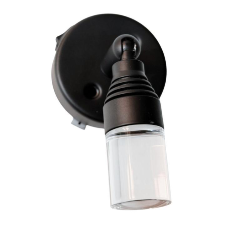 Foco de pared led negro con usb c