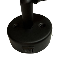 Foco de pared led negro con usb c