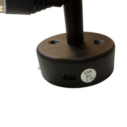 Foco de pared led negro con usb c