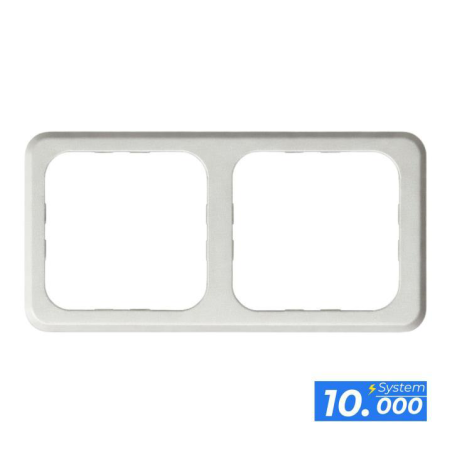 Marco doble gris (sistema 10.000)