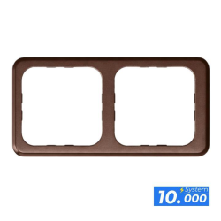 Marco doble marron (sistema 10.000)
