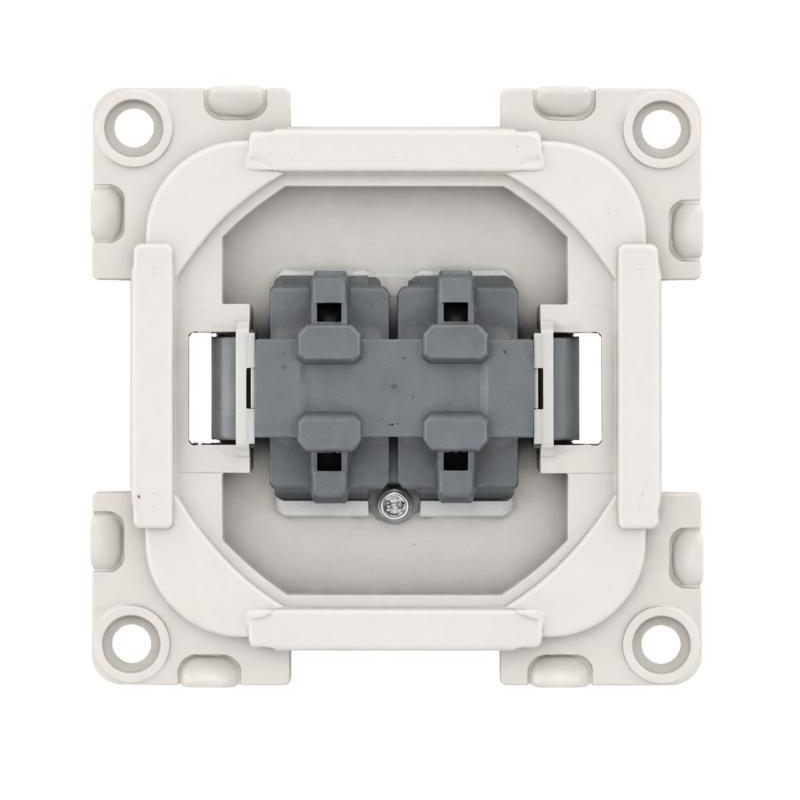 Interruptor unipolar doble - 2 circuitos independientes 10a
