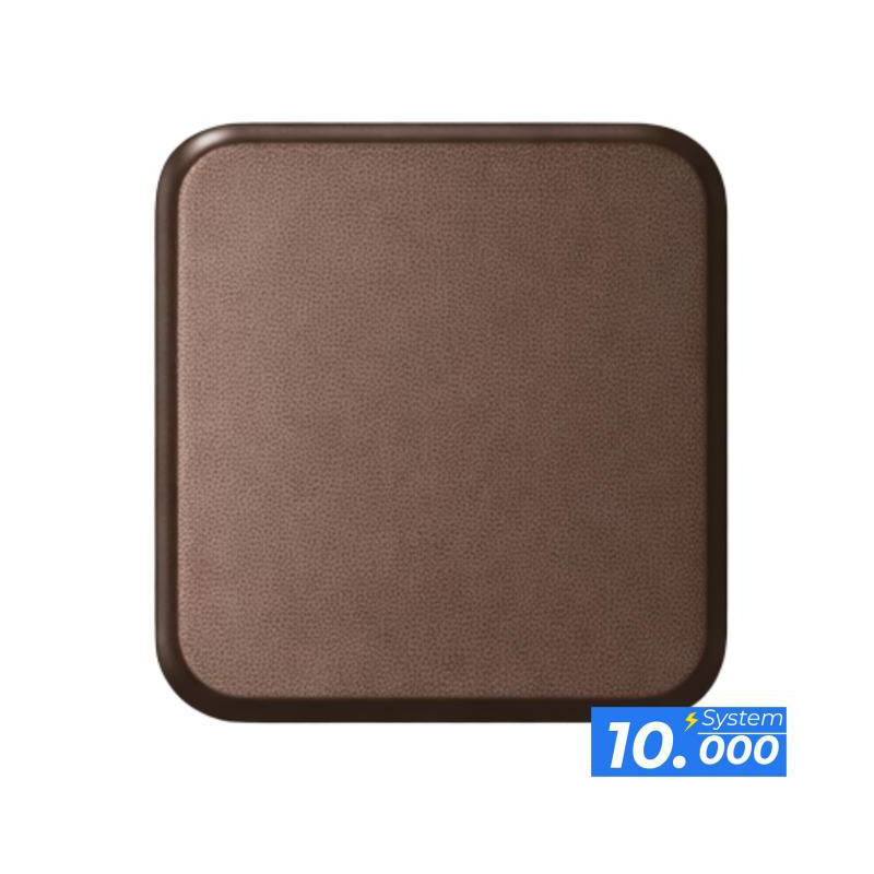 Bouton-poussoir couleur marron